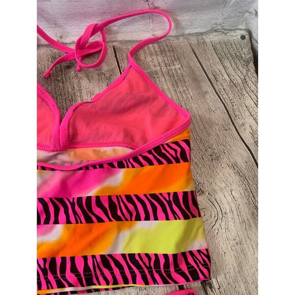 LAGUNA Girl’s Wild Zebra Tankini Swim Set / Size: 10 - Picture 6 of 10